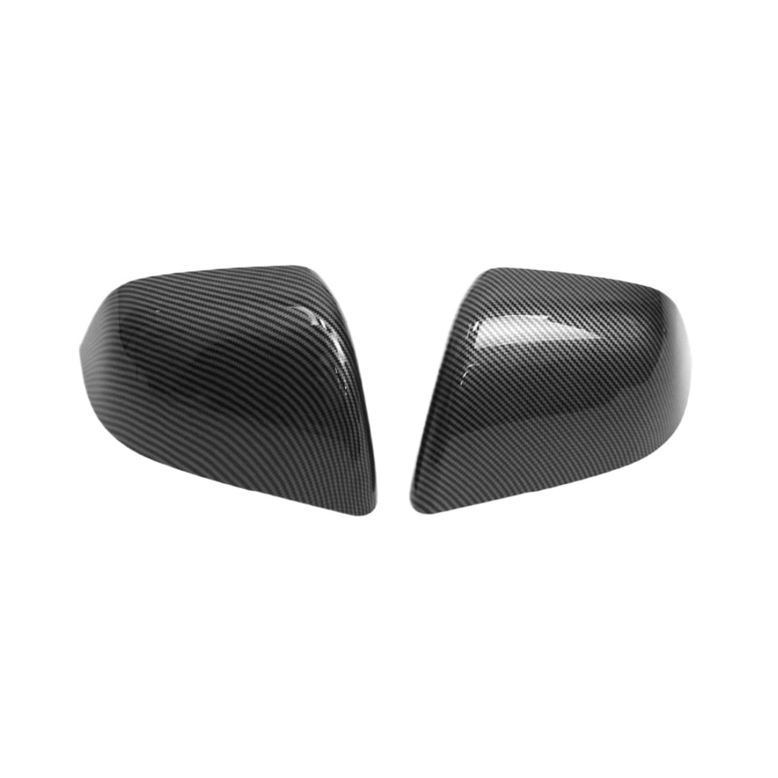 WETKUNSRUM For 2024 Fit for Tesla Modell 3 ABS Carbon Faser Stil Rückspiegel Schutz Abdeckung Tür Side Molding Trim Außen zubehör(2PCS Bright Cf) von WETKUNSRUM