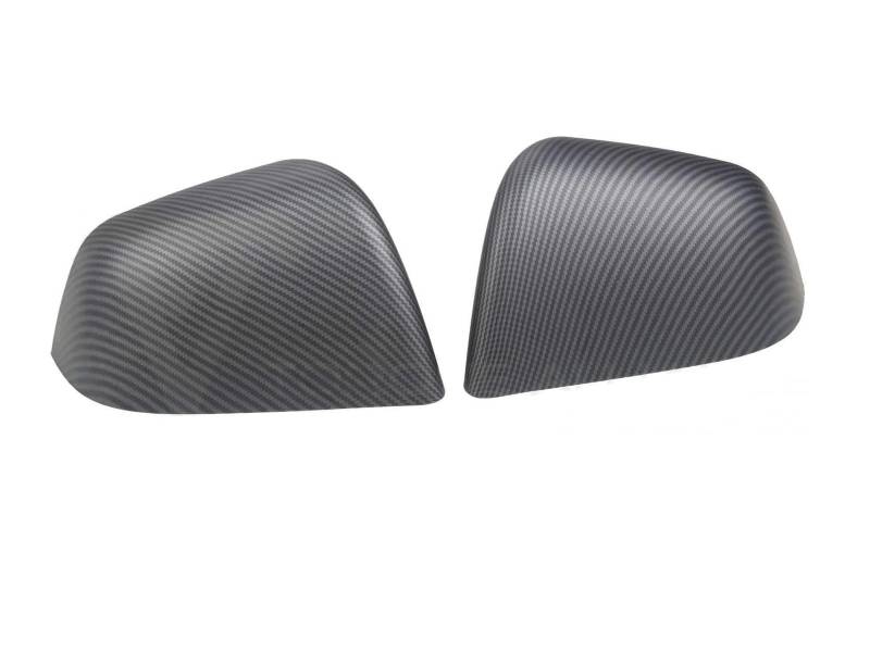 WETKUNSRUM Rückspiegel Shell Ersatz Abdeckung Fit for Tesla Model Y Modell 3 2018-2023 Highland 2024 Rückspiegel Kappen ersetzen Teil(My Matte Carbon) von WETKUNSRUM