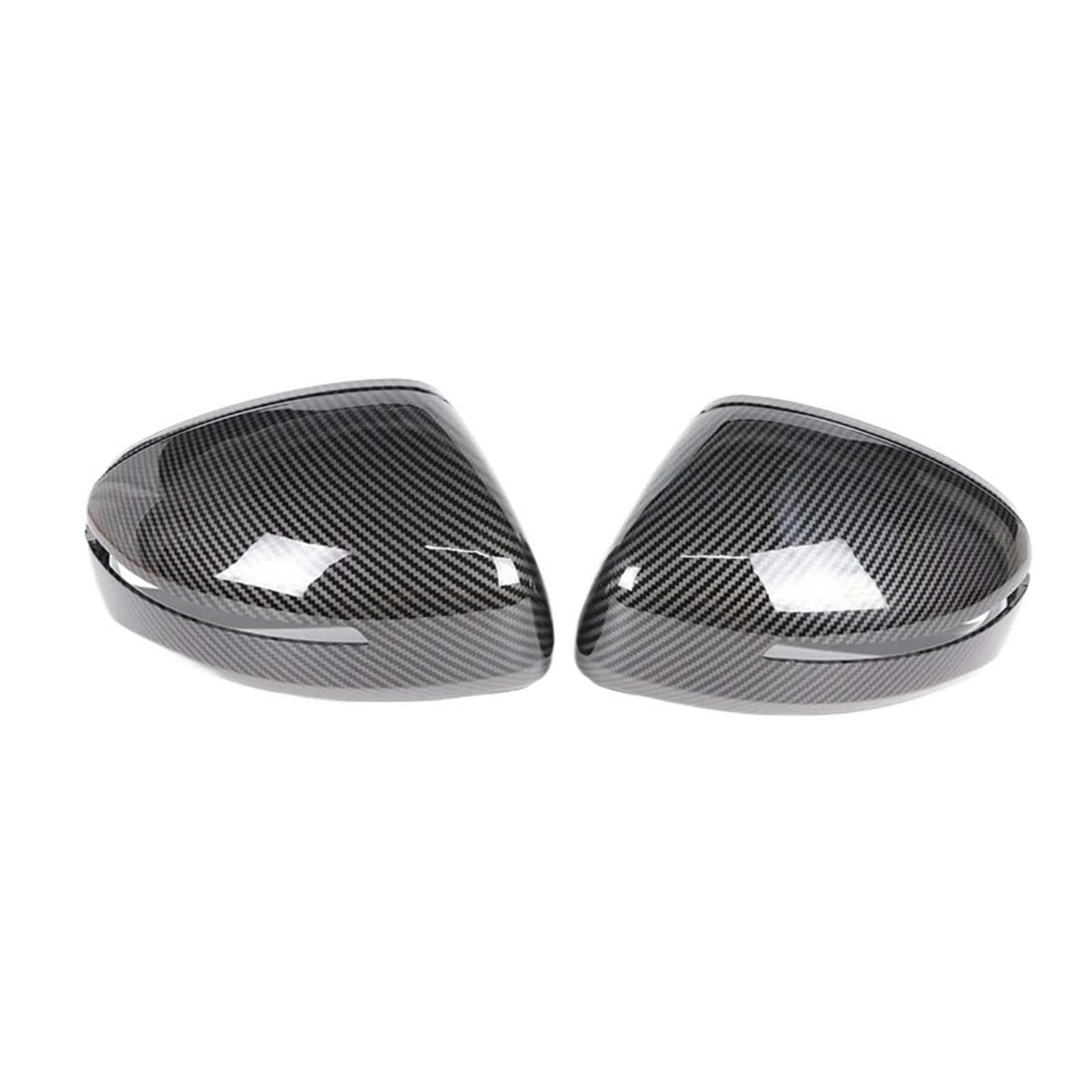 WETKUNSRUM Spiegelabdeckung, Auto-Seiten-Rückspiegel-Abdeckkappe, passend for Audi TT TTS TT RS 8J MK2 2007–2014, R8 42 2007–2015(1 pair Carbon look) von WETKUNSRUM