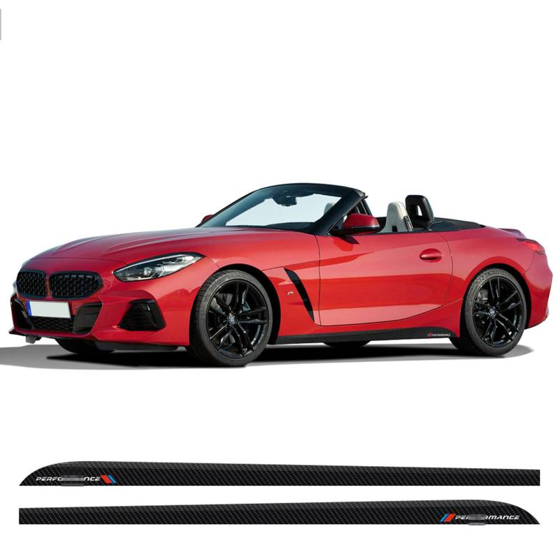 Styling Autotür Seitenschweller Streifen Aufkleber Vinyl Aufkleber, für BMW Z4 E85 E86 E89 G29 von WEWEO