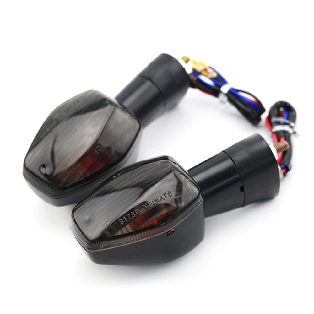 WEbjay Blinker Motorrad Blinker-Kontrollleuchte passend for Honda CBR600RR CBR 600 F3 F4 F4i CB 1300 1000 CB400 VTR CBF 250 XL700V Motorrad-Blinkerlampe Motorrad Blinker(Smoke) von WEbjay