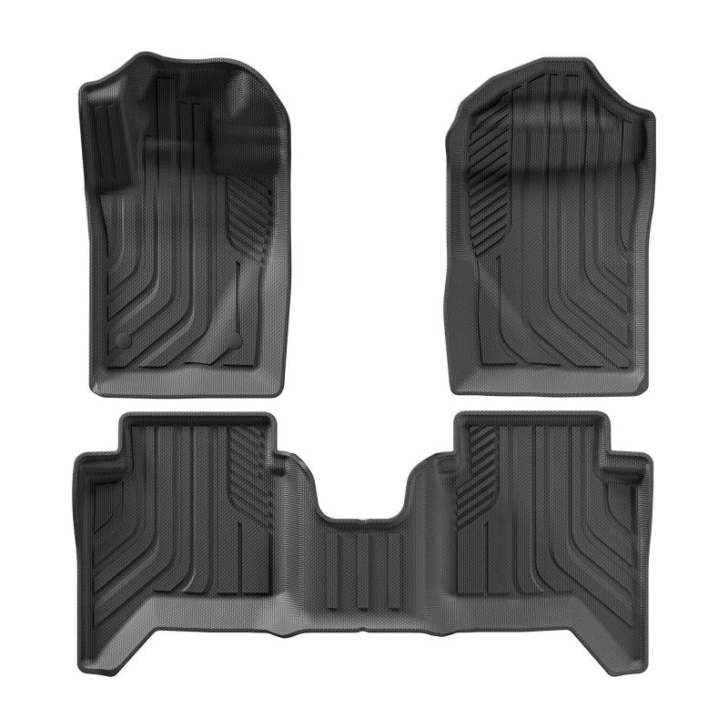 TPE-Ladeflächenmatte for Autos und LKWs – Kompatibel mit Ford Ranger 2024–2025, US-Version, 5 Fuß 59,6 Zoll, Schwarz, wasserdicht, langlebiger Schutz(LHD 3PCS) von WFGJSK