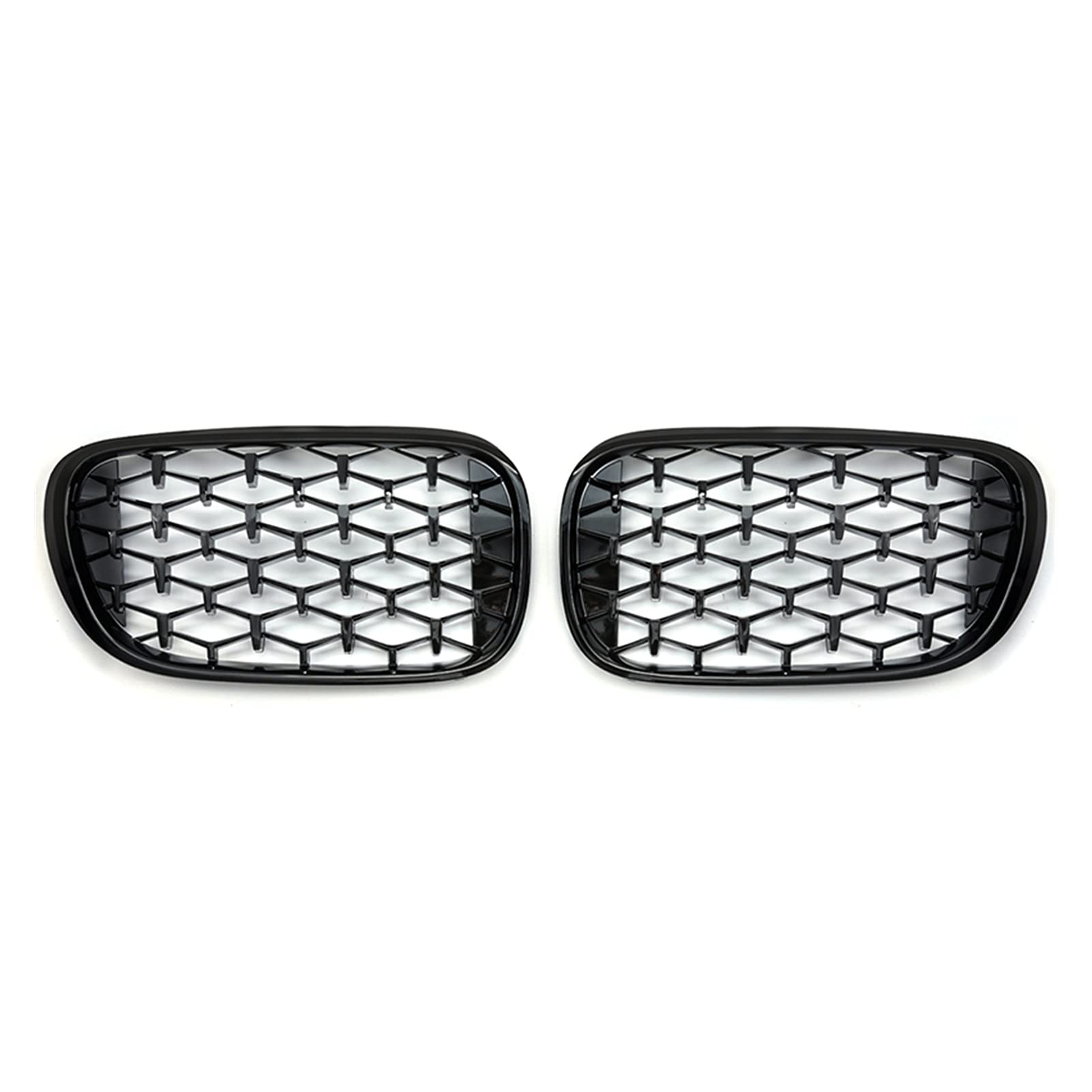 WFWAUTO EIN Paar fit for Fit for BMW 7. Serie G11 G12 2016-2020. Diamant Grills Vorderer Nierengitter Renngitter Ersatzwechsel Auto Styling Autoteile (Color : Gloss Black) von WFWAUTO