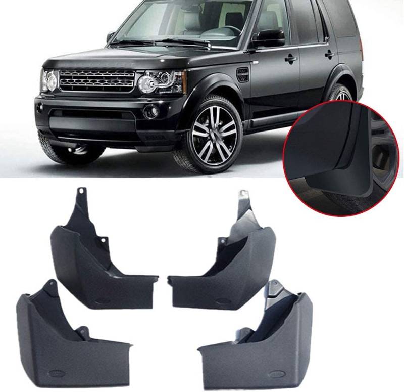 4 Stück Auto-Schmutzfänger für Land Rover Discovery 4 LR4 2010–2019, Schmutzfänger, Spritzschutz, vorne und hinten, Zierleiste, Ersatzzubehör von WFYZXE