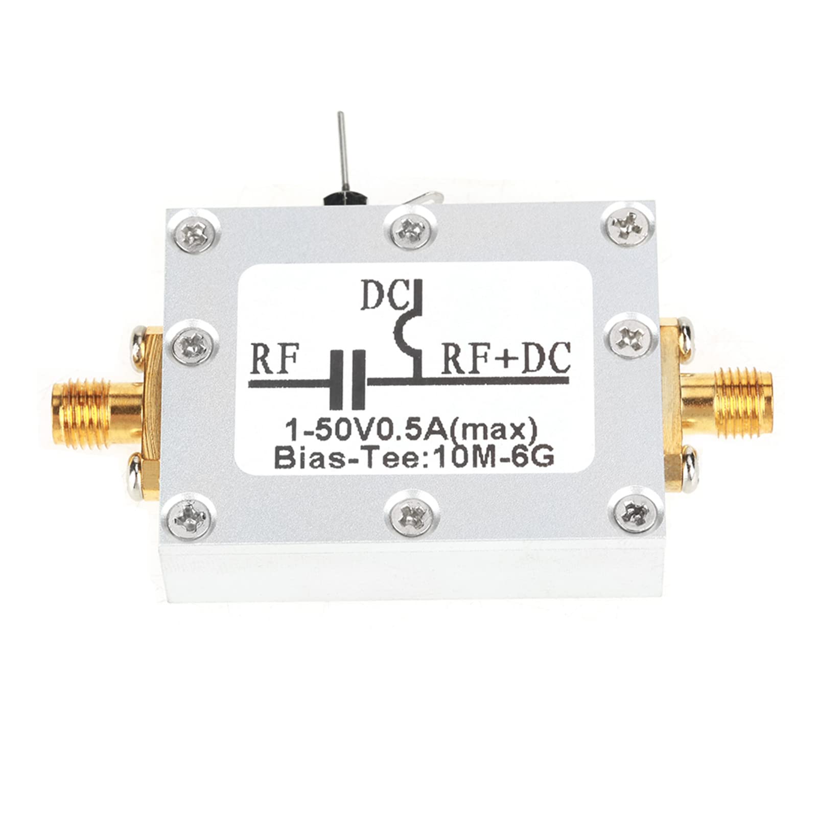 HF-Bias-T-Stück, Breitbandverstärker, 10-MHz-6-GHz-Bias-T-Stück mit Isolierkapazität für Kommunikationstests und Messanwendungen von WGFOIP