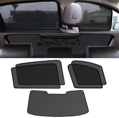 Auto Seitenfenster Blenden für Ford Focus Ⅱ Hatchback 2005 2006 2007 2008 2009 2010-2012, Blockout UV-Sonnenschutz Schattierung Autozubehör,D-5pcs von WGZNYN