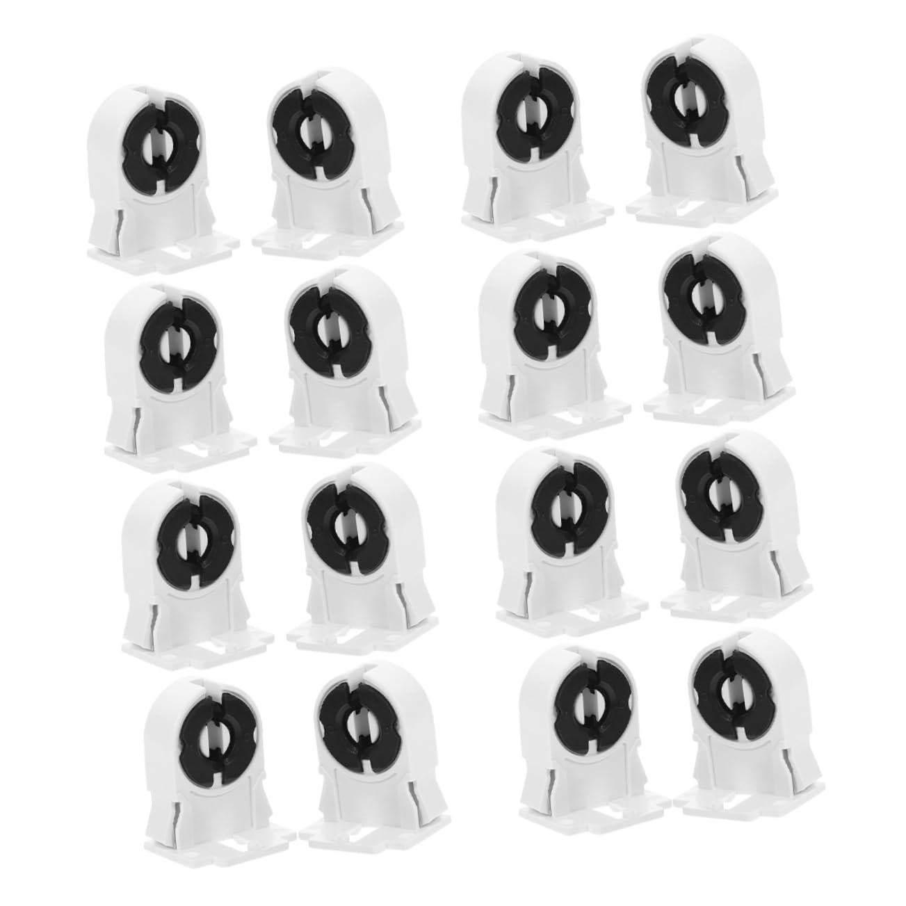 WHAMVOX 20pcs Leuchtstofflampenhalter Deckenlampenfassung Steckdosenhalter Lampenfassung Für Heimlampen Lampenmontagehalterung Led-lampenfassung Lampensockel Leuchtstoffröhrenhalterung Stk von WHAMVOX