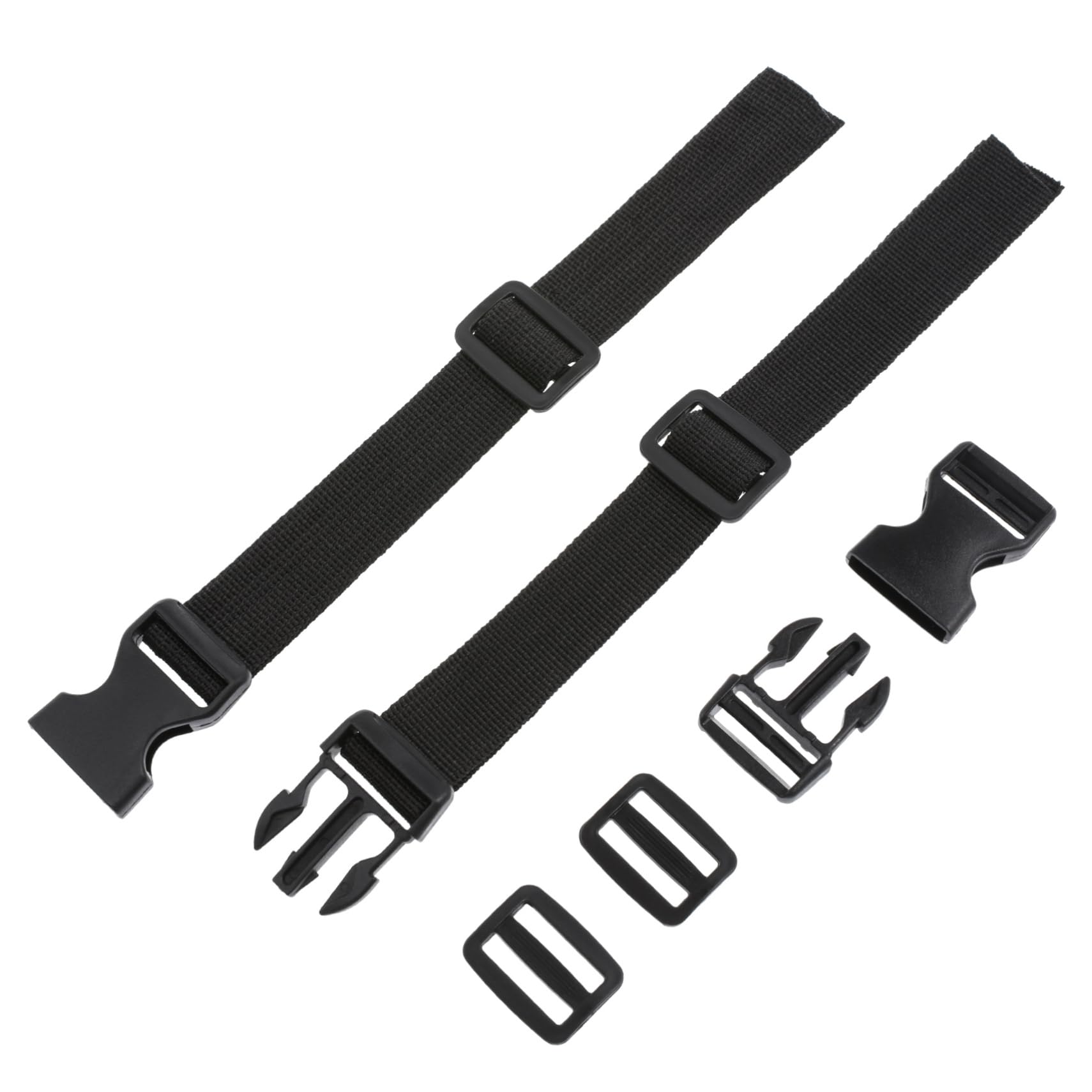 WHAMVOX 2St Gurt Schnallenriemen Gepäckband Bausatz Herren-Canvas-Gürtel Nocken spannband spannriemen rucksäcke Kofferset Utility-Riemen mit Schnalle Mehrzweck-Bindeband Polypropylen Black von WHAMVOX