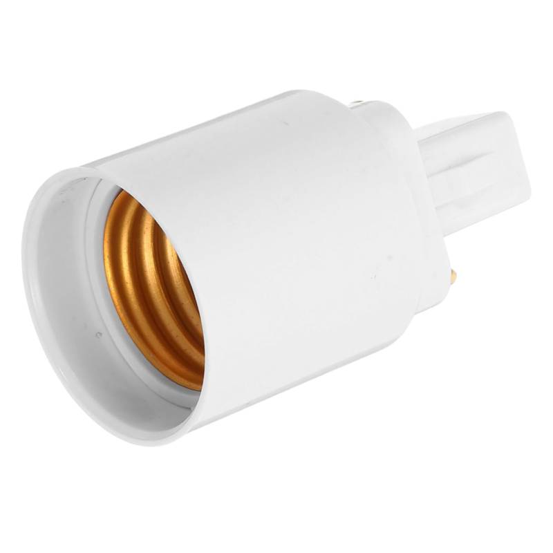 WHAMVOX Light Socket Adapter G24D Zu E27 Konvertern Lampenhalter 2 Pin Lampenbasisadapter Flameretardantes Lichtzubehör Für Glühbirnenbasis von WHAMVOX