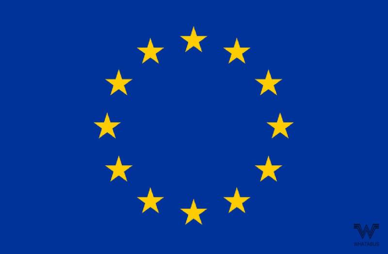 WHATABUS Europäische Union/EU Flagge Aufkleber - Länderflagge als Sticker 8,5 x 5,5 cm von WHATABUS