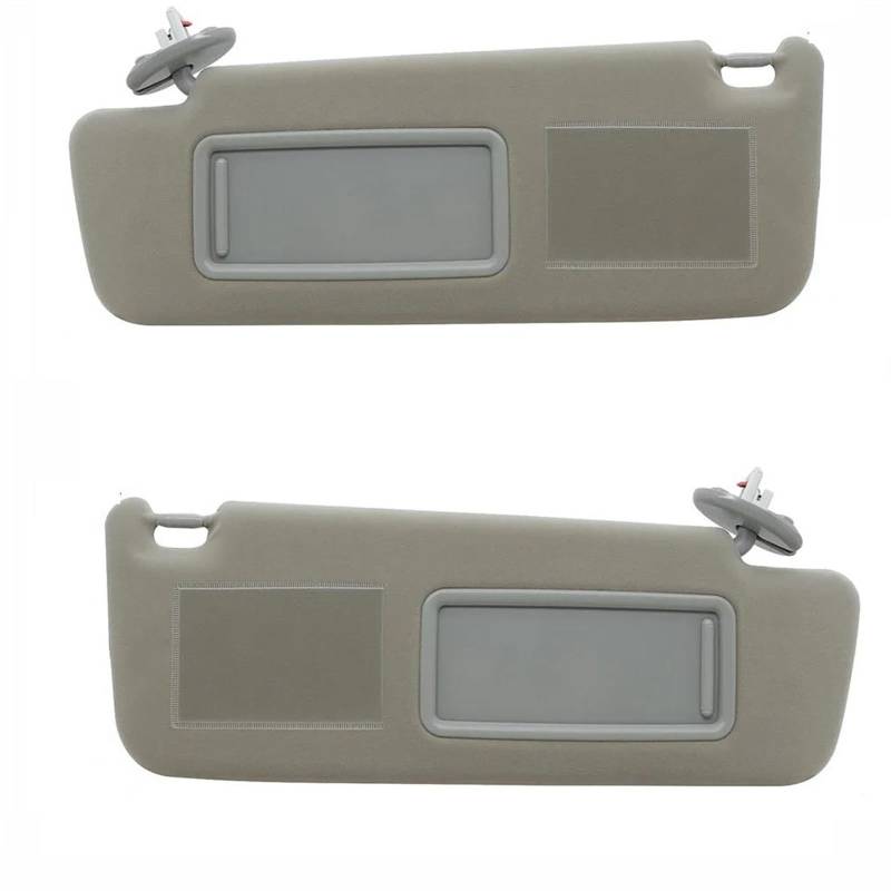 Für Prado LC120 2003-2009 Fahrer Passagier Seite Mit Lampe 74310-6A020Car Sonnenblende(Beige,Pair) von WHDMKUS