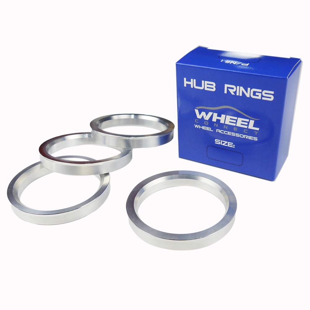 WHEEL CONNECT Hub Centric Rings, 106 to 95.1, Set of 4, Aluminium Alloy Hubrings, O.D:106mm I.D 95.1mm. A von WHEEL CONNECT