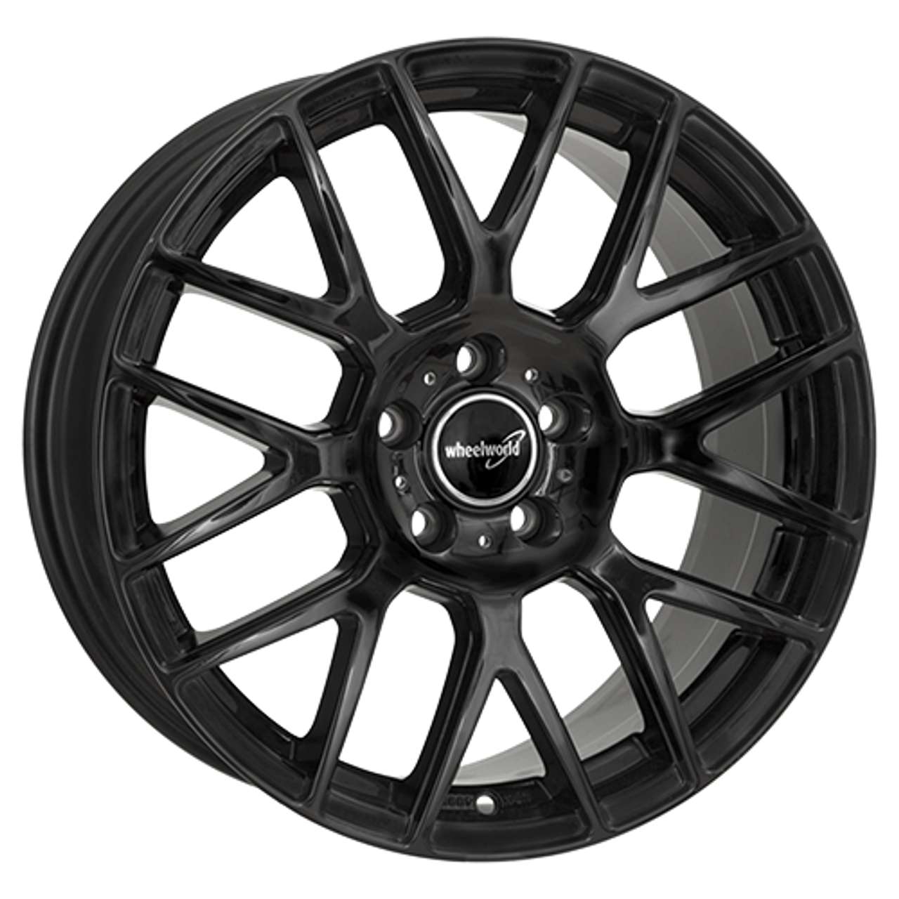 WHEELWORLD-2DRV WH26 black glossy painted 8.0Jx18 4x108 ET38 von WHEELWORLD-2DRV