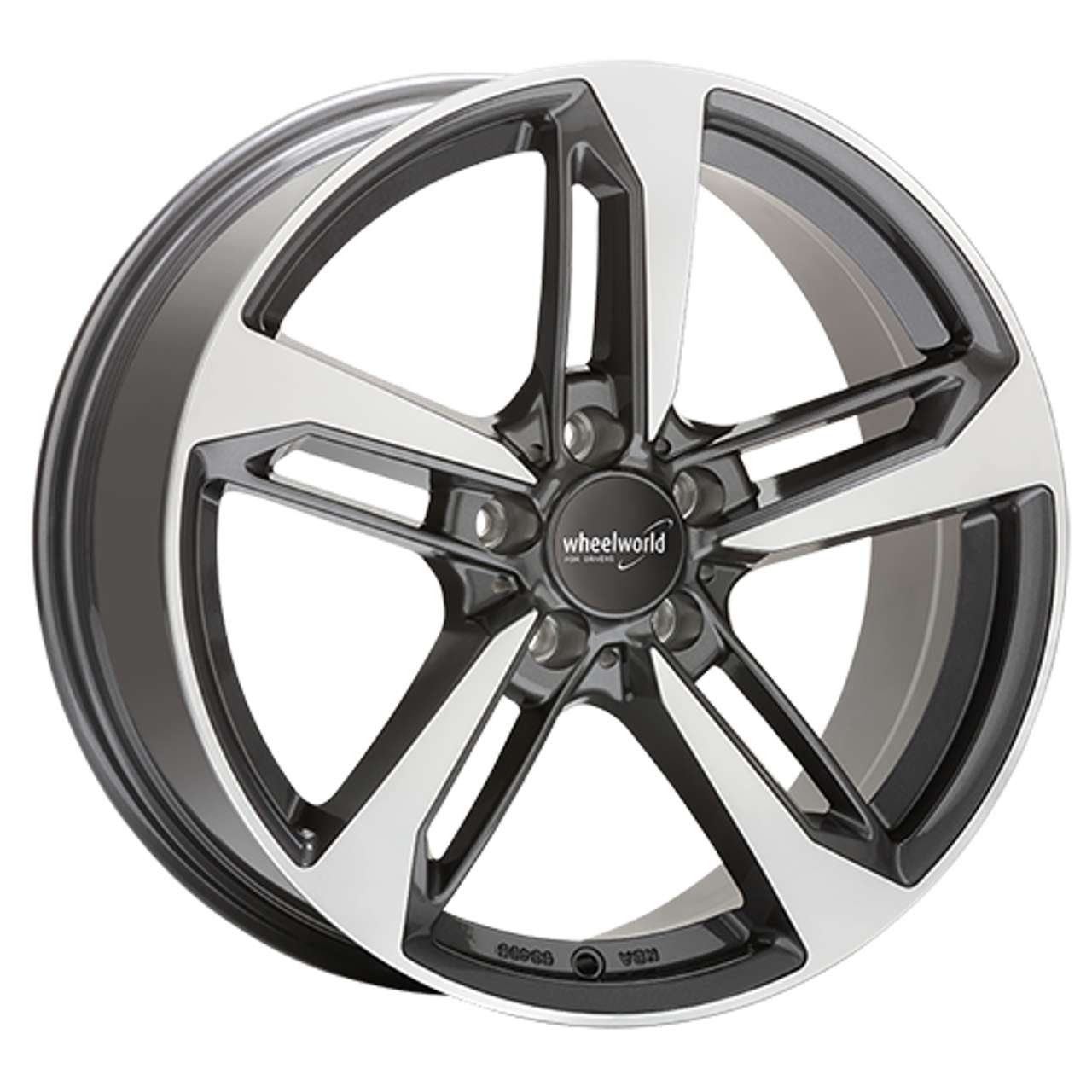 WHEELWORLD-2DRV WH36 dark gunmetal full machined 8.5Jx19 5x112 ET48 von WHEELWORLD-2DRV