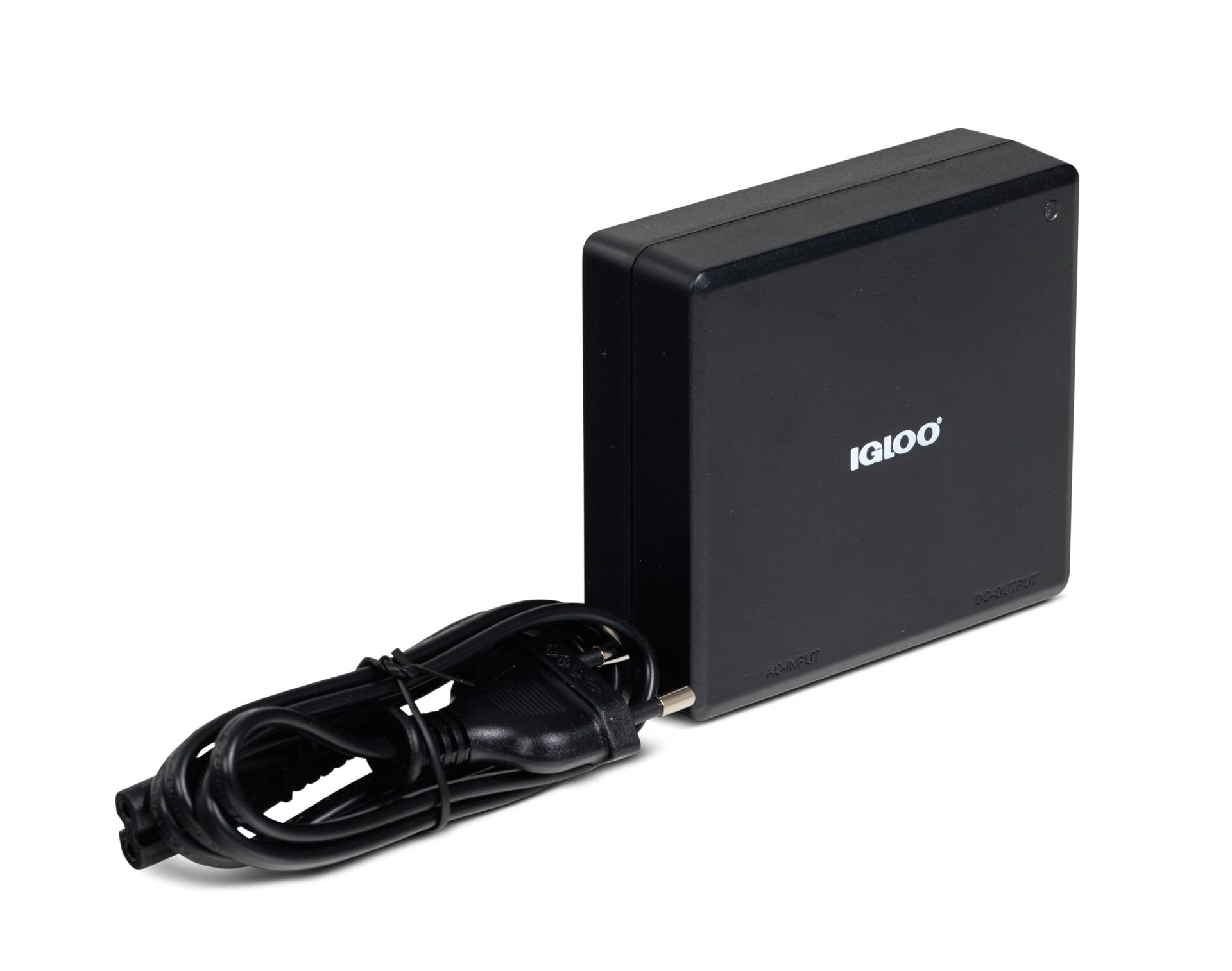 WHITELISTED Igloo IP S60 Wechselrichter, Spannungswandler 230V auf 12V, Adapter Zigarettenanzünder zur Steckdose, 60 W, passend für thermoelektrische DC-Kühlboxen, Schwarz von WHITELISTED