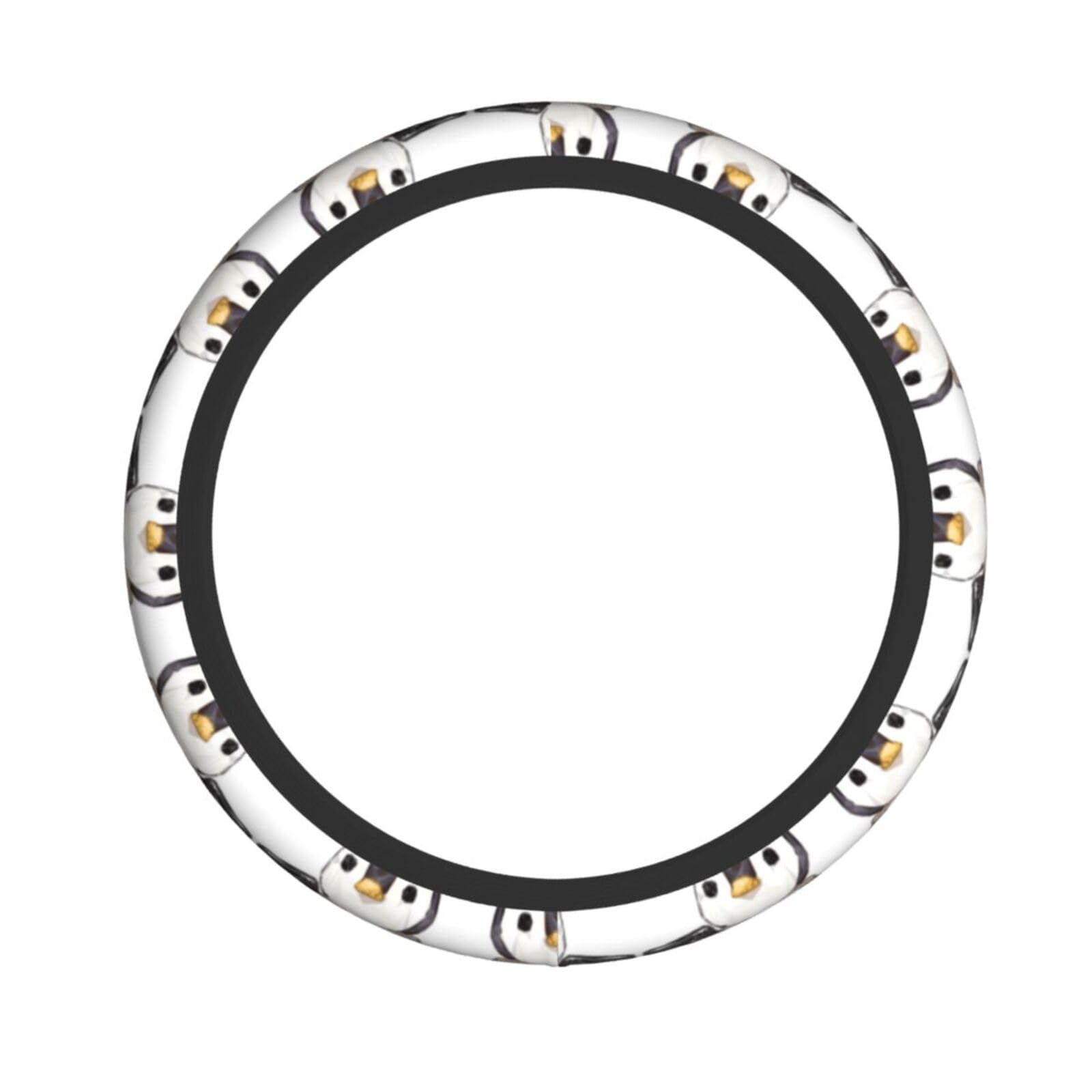Cartoon Pinguin Elastische Lenkradabdeckung 15 Zoll (38cm) Geeignet für SUVs und Limousinen Anti Rutsch Universal Atmungsaktiv von WHJYCC