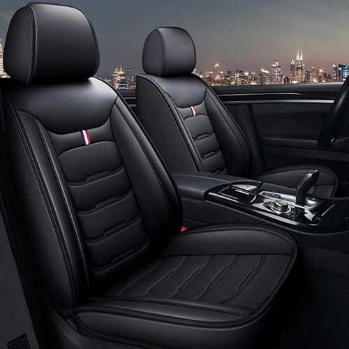 WHLXQ 2 Stück Auto Sitzbezüge für Lexus GS450H 2012-2023 2024, rutschfest Wasserdicht Atmungsaktiv Schonbezug, Autositze Zubehör,B/Black von WHLXQ