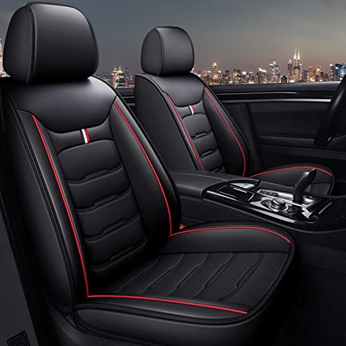 WHLXQ 2 Stück Auto Sitzbezüge für Lexus GX 2. Generation 2010-2023 2024, rutschfest Wasserdicht Atmungsaktiv Schonbezug, Autositze Zubehör,A/Black red von WHLXQ