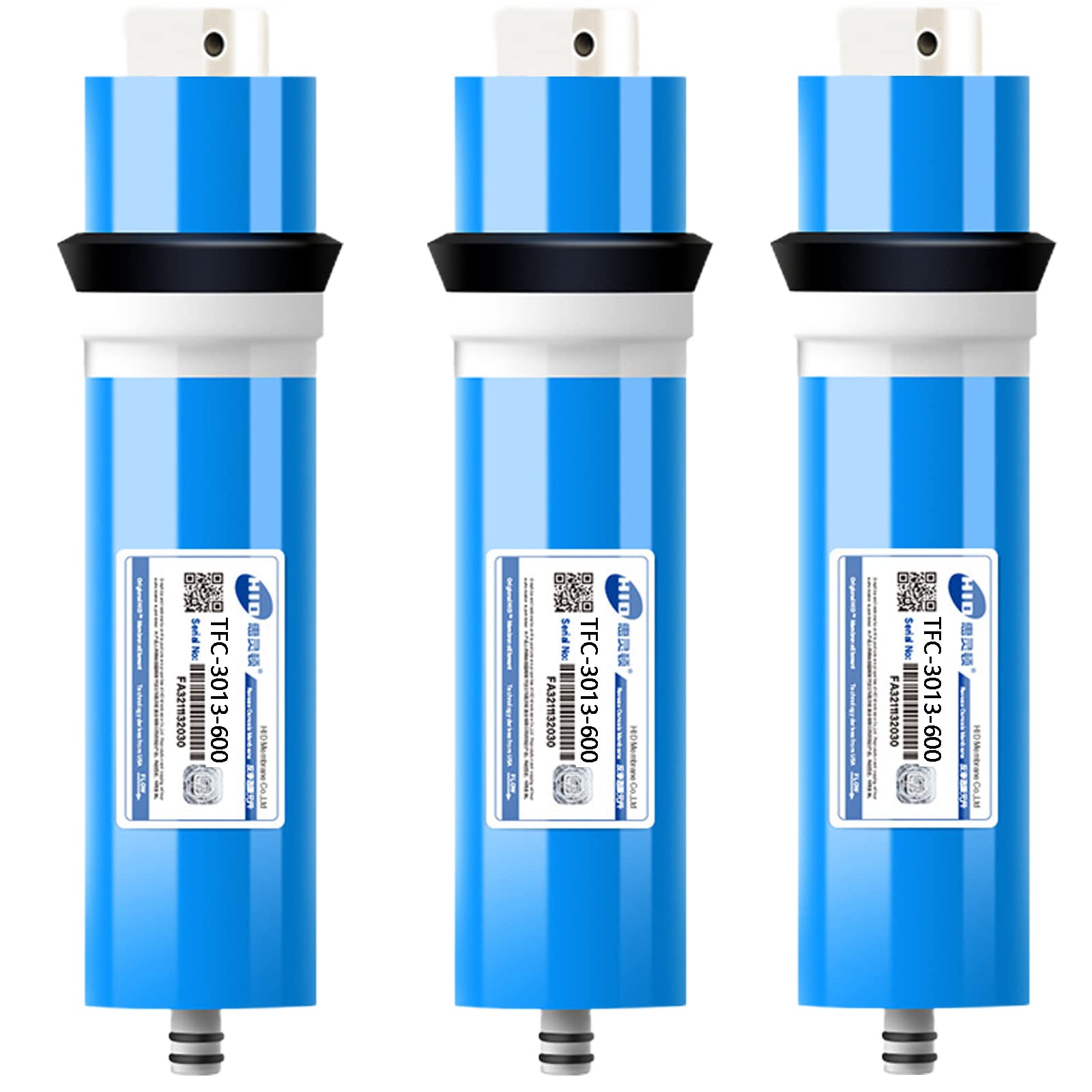 WHOROB Membrane 400 GPD Umkehrosmose-Membrane 3013-600 Für Osmoseanlagen-Umkehrosmose, Osmose Filter, Für Heimtrink RO Wasserfiltrationssystem,3 pack 3013/600 von WHOROB