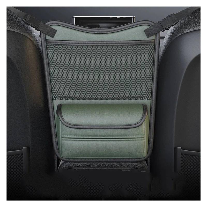 Auto Armlehne Box Lagerung Auto Mittleren Sitz Hängen Handtasche Tasche Multifunktionale Zentrale Steuerung Zwischen Sitze Tissue Box Organizer Innenraum Trim Aufkleber(Green) von WIBNBRO