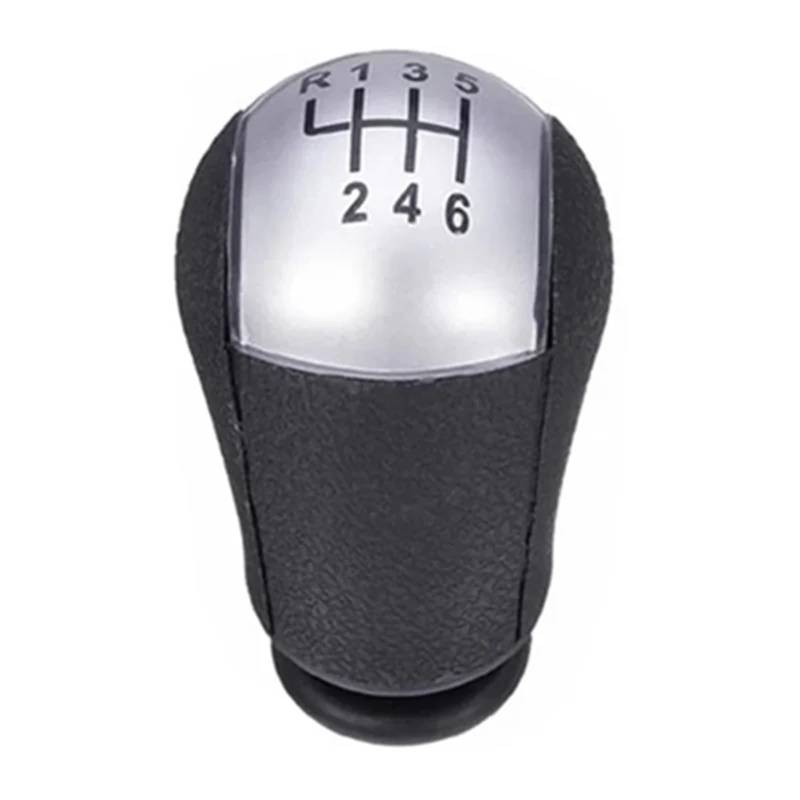 Chaltknauf Für Ford Für Focus 2 Für Mondeo MK2 2004 2005 2007 2008 2009 2010 2011 Auto-Styling Schaltknauf Hebel Gaitor Shifter Boot Cover Case Schaltknauf(6 Speed Silver knob3) von WIBNBRO