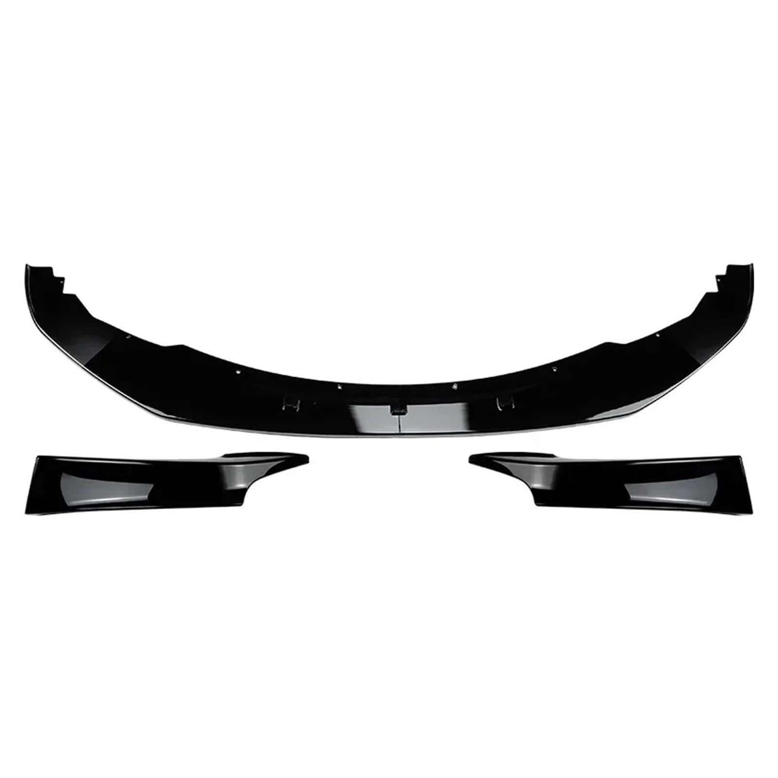 Frontspoiler Für 1 Serie F20 F21 Für Sport 2012-2014 Canard Abdeckung Trim Splitter Glanz Schwarz Oder Carbon Faser Auto Frontschürze Lip Spoiler Frontstoßstange Auto(1 Set Gloss Black) von WIBNBRO