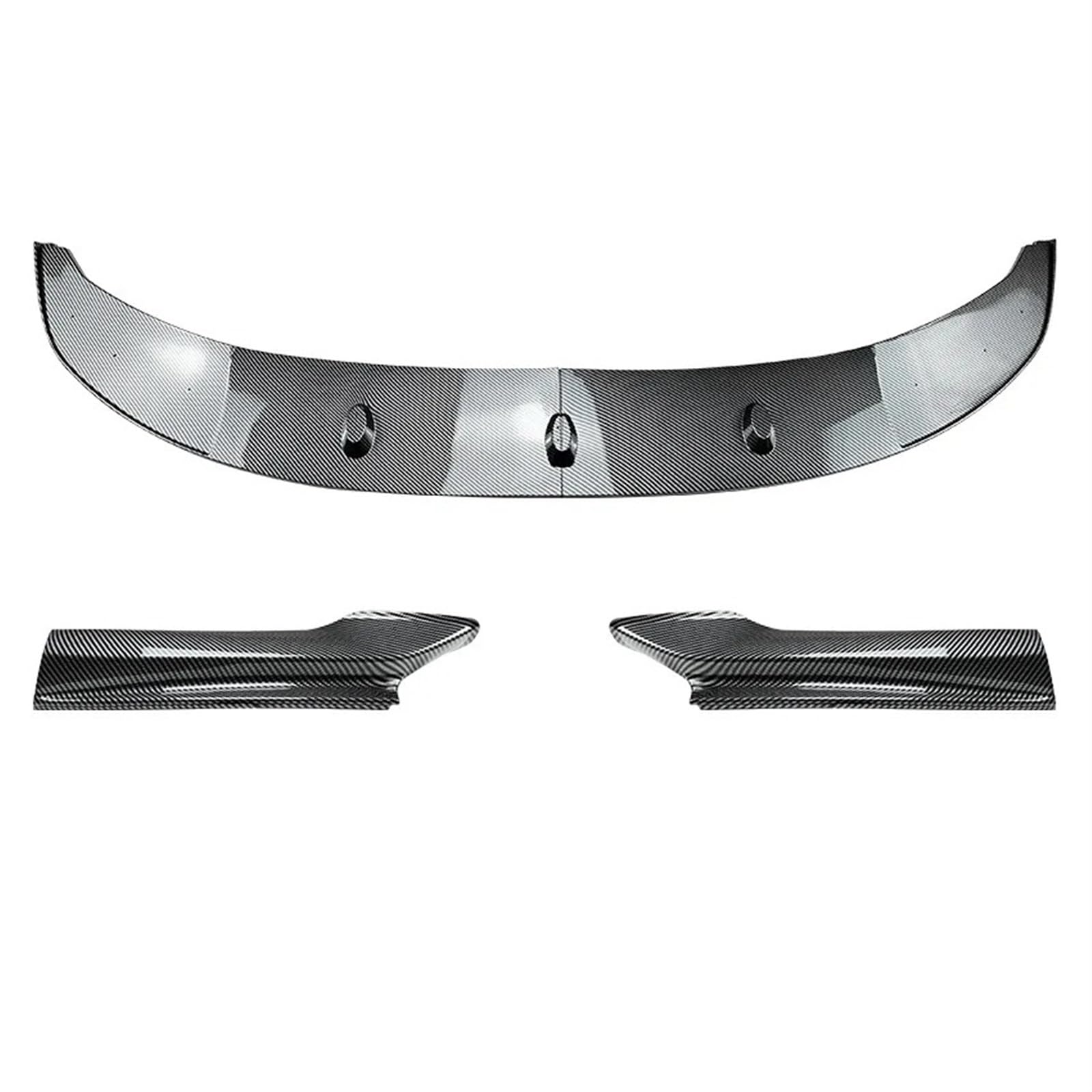 Frontspoiler Für 5 Series F10 F11 Für Sport 2011-2017 Splitter Stoßstange Canard Lip Splitter Zubehör Auto Vordere Stoßstange Lip Body Kit Spoiler Frontstoßstange Auto(Carbon Look) von WIBNBRO