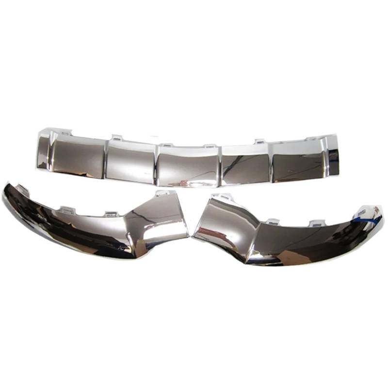 Frontspoiler Für Benz Für GLE W292 C292 2015-2018 Front Lower Bumper Chrome Moulding Trim Silber OE # A2928850300 A2928850400 2928855822 ﻿ Frontstoßstange Auto(A Set (3 Piece)) von WIBNBRO