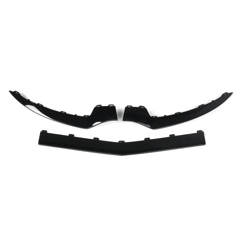 Frontspoiler Für Benz W207 Für E-Klasse E200 E350 2014-2016 3 Stücke Schwarz Auto Front Stoßstange Lip Splitter Diffusor Spoiler Schutz Abdeckung Frontstoßstange Auto(Glossy Black) von WIBNBRO