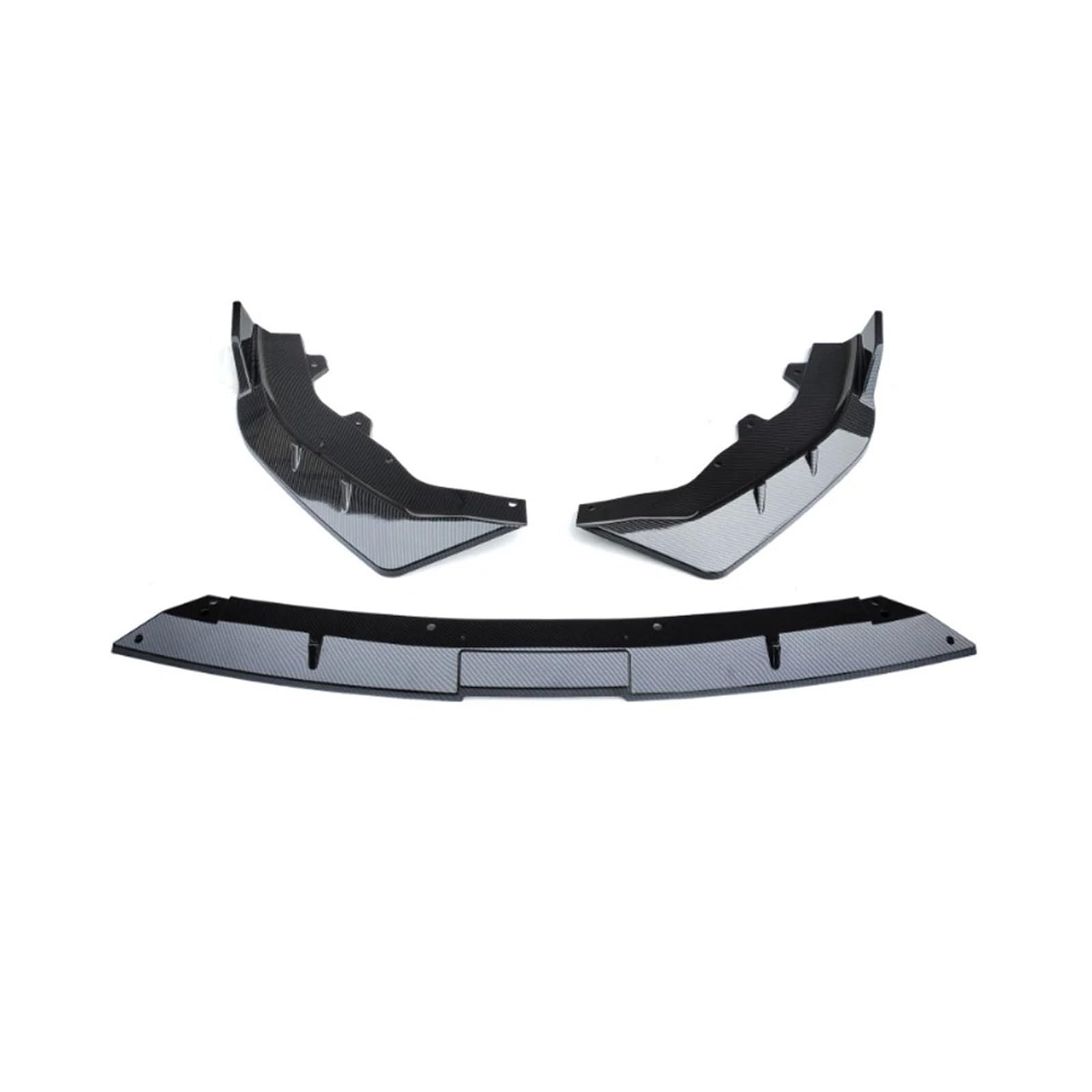 Frontspoiler Für CHANGAN Für Uni-V Für UNIV 2022 3PCS Auto Zubehör Frontschürze Lip Spoiler Splitter Diffusor Abnehmbare Körper Kit Abdeckung Schutz Frontstoßstange Auto(Carbon Fiber Look) von WIBNBRO