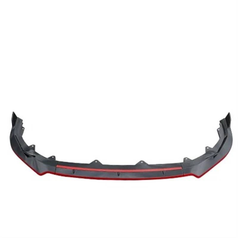 Frontspoiler Für Golf 7,5 MK 7,5 2018-2020 Auto Front Stoßstange Lip Schaufel Seite Surround Spoiler Frontstoßstange Auto(Black Red) von WIBNBRO