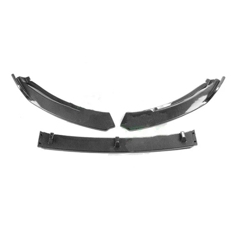 Frontspoiler Für Skoda Für Octavia 2015 2016 2017 2018 2019 3PCS Auto Front Stoßstange Lip Spoiler Splitter Diffusor Abnehmbare Körper Kit Abdeckung Schutz Frontstoßstange Auto(Carbon Fiber Look) von WIBNBRO