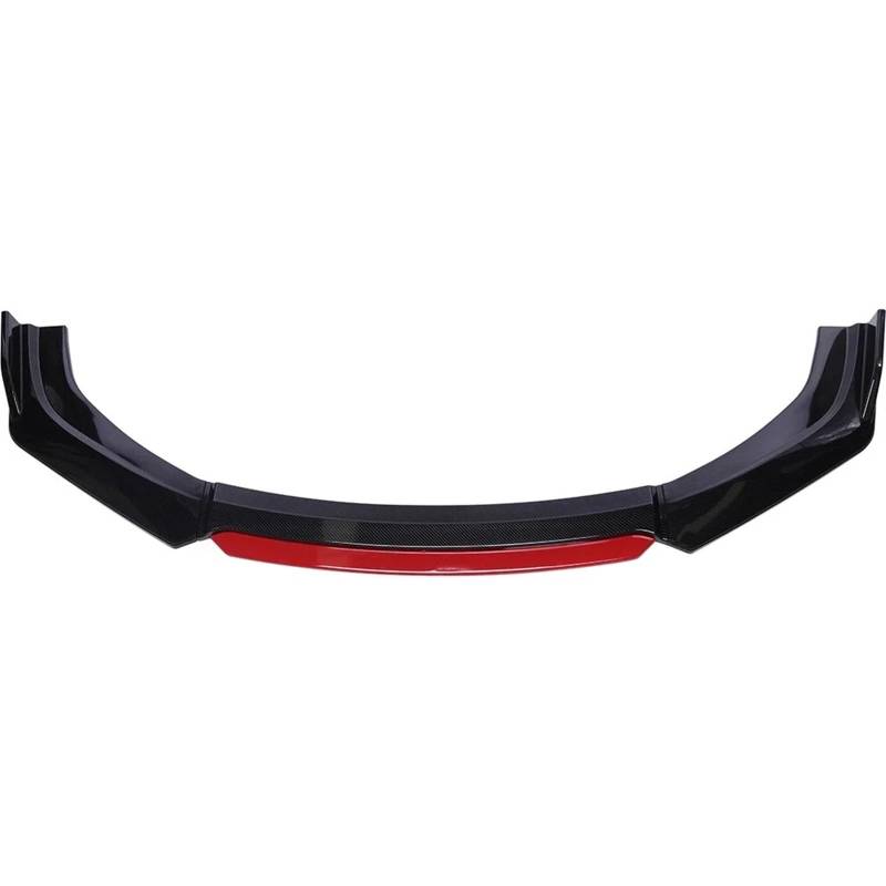 Frontspoiler Für Toyota Für Prius 2001-2022 Frontschürze Lip Auto Kinn Spoiler Splitter Diffusor Körper Kits Trim Schutz Spoiler Air Dam Frontstoßstange Auto(Carbon Fiber and Red) von WIBNBRO