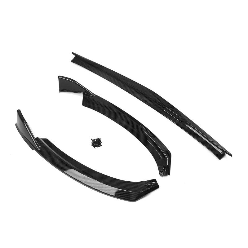 Frontspoiler Für Toyota GR86 2022 2023 Auto Frontschürze Spoiler Splitter Lip Untere Schutz ﻿ Frontstoßstange Auto(Carbon Fiber Look) von WIBNBRO