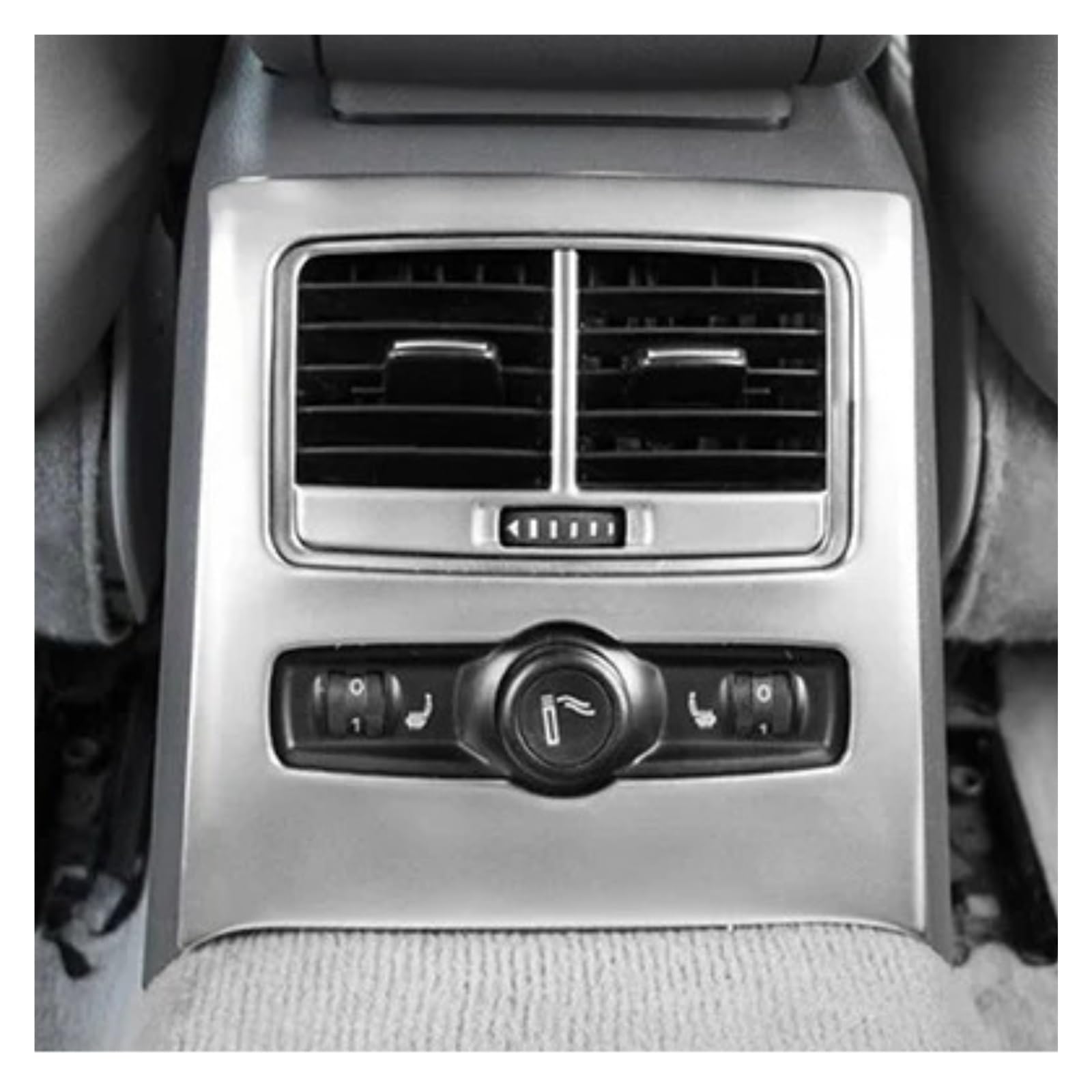 Für A6 Für C5 Für C6 Zentrale Steuerung Getriebe Shift Panel Multimedia Tasten Handauflage Auto Abdeckungen Aufkleber Trim Zubehör Auto Styling Innenraum Trim Aufkleber(E Model Silver) von WIBNBRO