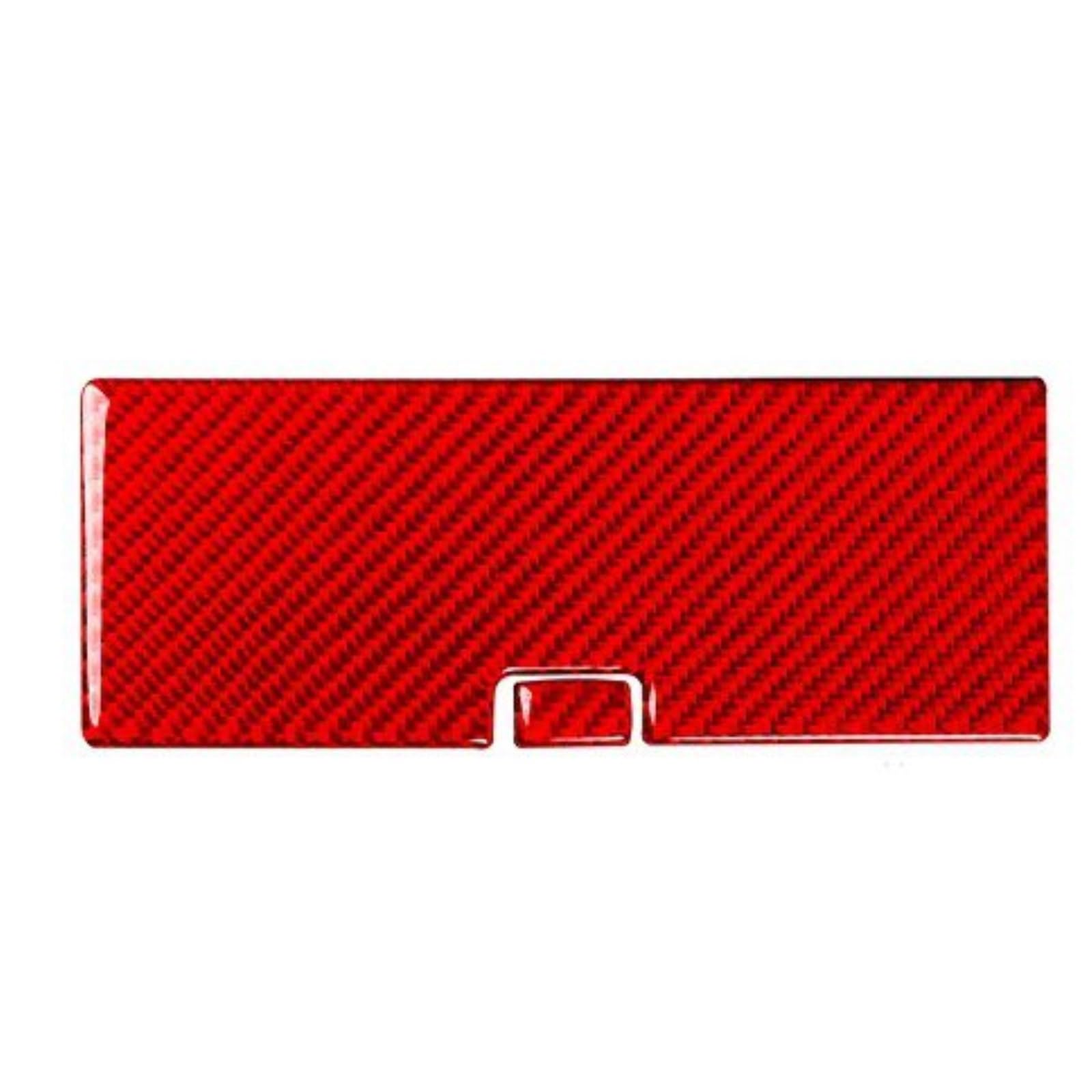 Für Suzuki Für Grand Für Vitara 2006-2013 Carbon Fiber Center Schalthebel Tasse Halter Panel Abdeckung Auto Innen Trim Zubehör Aufkleber Innenraum Trim Aufkleber(3 Red) von WIBNBRO