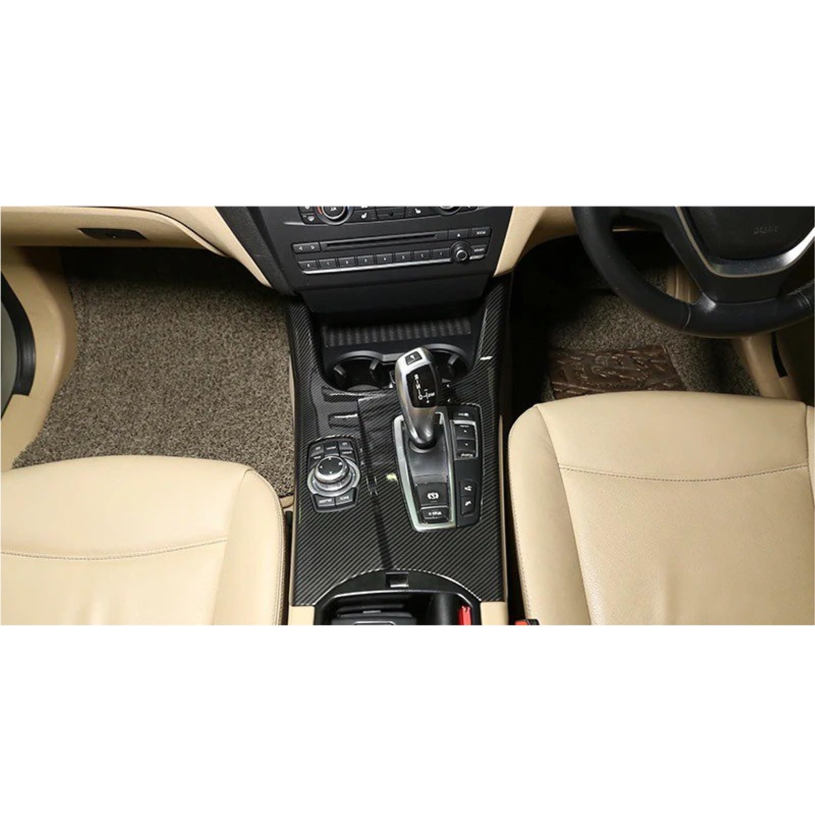 Für X3 F25 Für X4 F26 LHD Und RHD Zubehör ABS Carbon Faser Stil Auto Center Control Getriebe Shift Panel Abdeckung Aufkleber Trim Innenraum Trim Aufkleber(RHD Carbon Fiber) von WIBNBRO