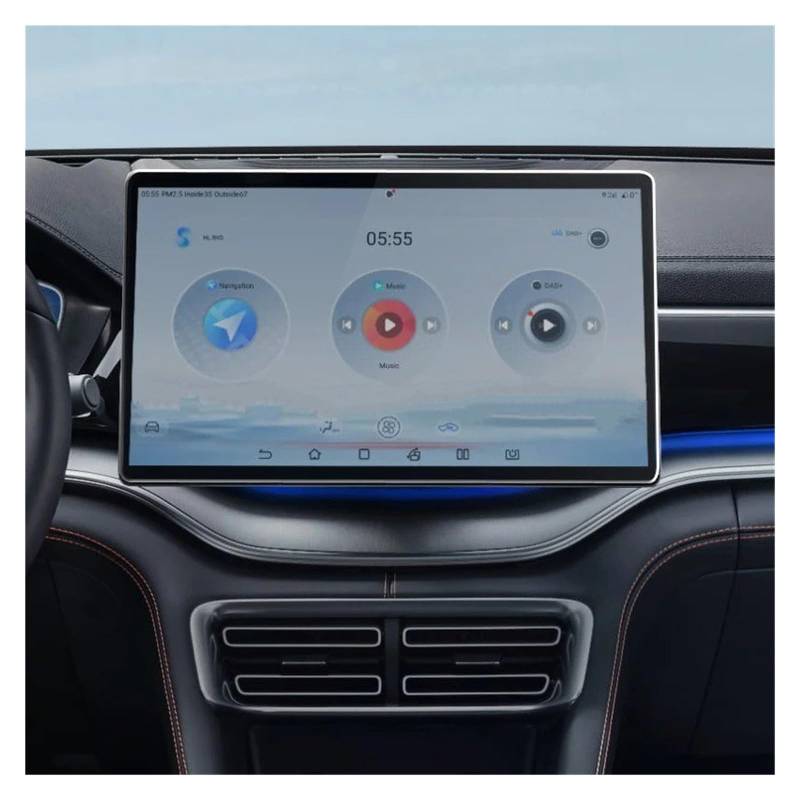 Gehärtes Glas Displayschutz Für BYD Für Dichtung U Für Dm-ich 2024 Gehärtetem Glas Screen Protector Film 15,6 Zoll Auto Infotainment Radio GPS Navigation Gehärtetes Glas Schutzfolie von WIBNBRO