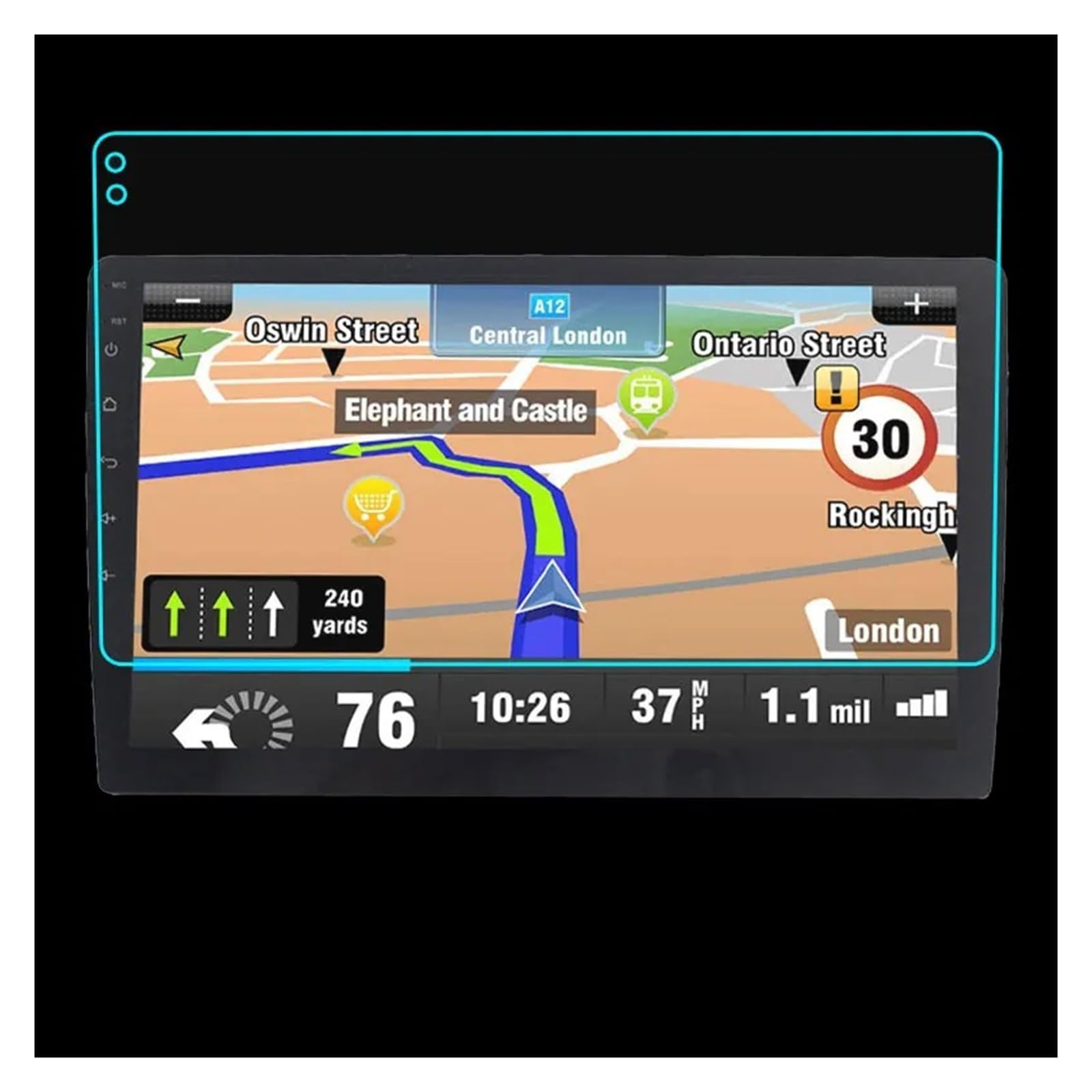 Gehärtes Glas Displayschutz Für Für Für Für Spro 9 10,1 Zoll Gehärtetem Glas Schutz Film 2 DIN GPS Auto Multimedia-Player Navigation Gehärtetes Glas Schutzfolie(9 inch) von WIBNBRO