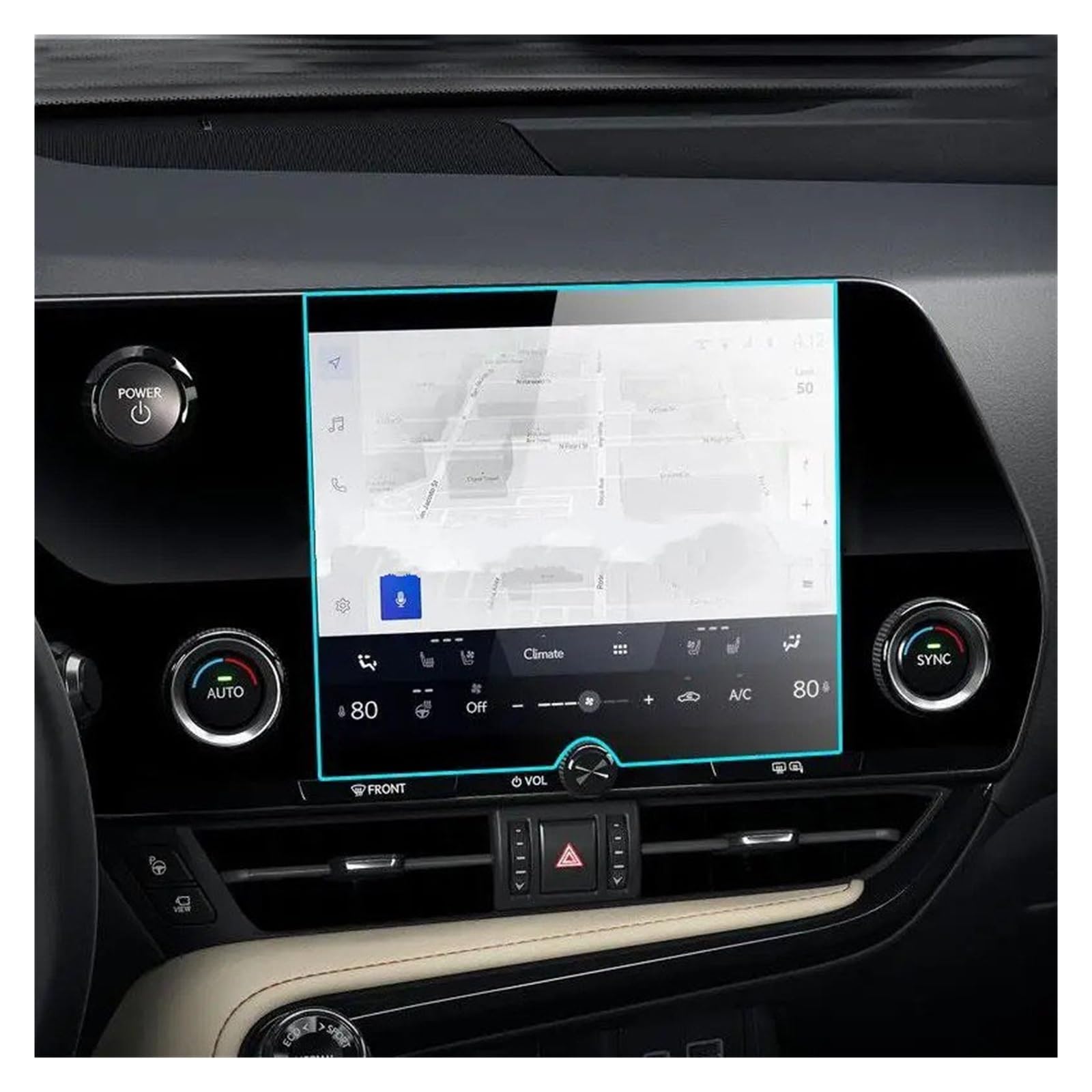 Gehärtes Glas Displayschutz Für Lexus NX Für NX450H Für NX350 Für NX250 Für NX350H 2022 Gehärtetem Glas Film Schutz Auto Radio GPS Auto Bildschirm Aufkleber Gehärtetes Glas Schutzfolie(for 9.8 inch) von WIBNBRO