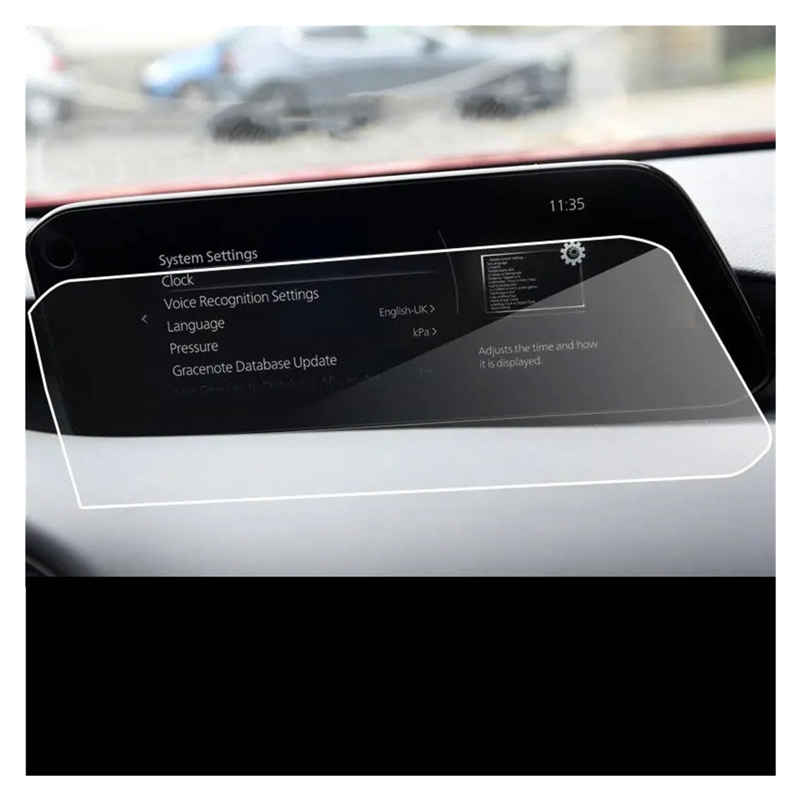 Gehärtes Glas Displayschutz Für Mazda 3 2019 2020 2021 8,8 Zoll Auto Navigation Gehärtetem Glas Screen Protector Film Auto Innen Schutz Aufkleber Gehärtetes Glas Schutzfolie von WIBNBRO