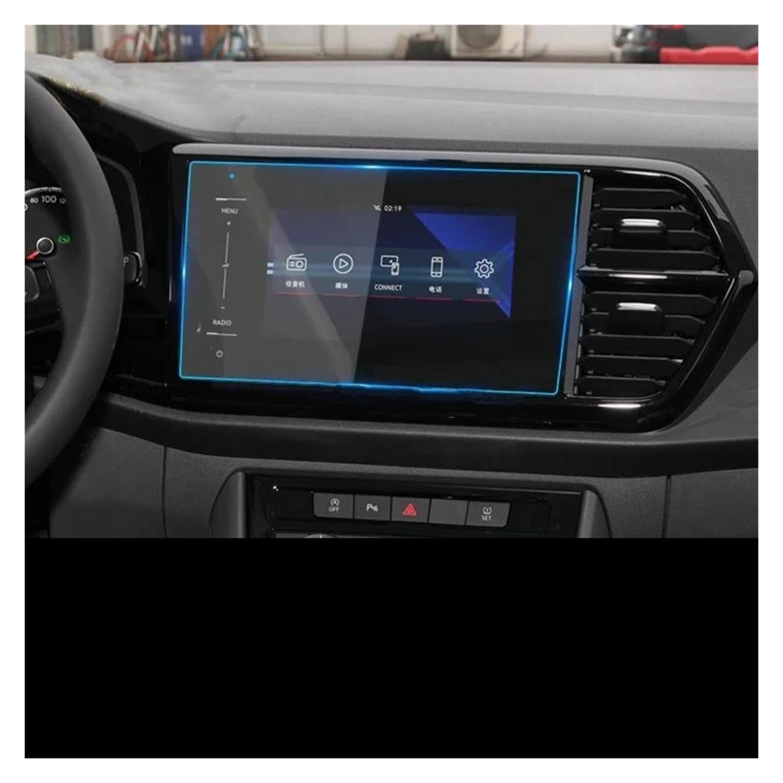 Gehärtes Glas Displayschutz Für VW Für Jetta Für VS7 2020-2024 Gehärtetes Glas Screen Protector 8 Zoll 10 Zoll Auto GPS Navigation Anti-Scratch-Film Gehärtetes Glas Schutzfolie(for 8 Inch GPS) von WIBNBRO