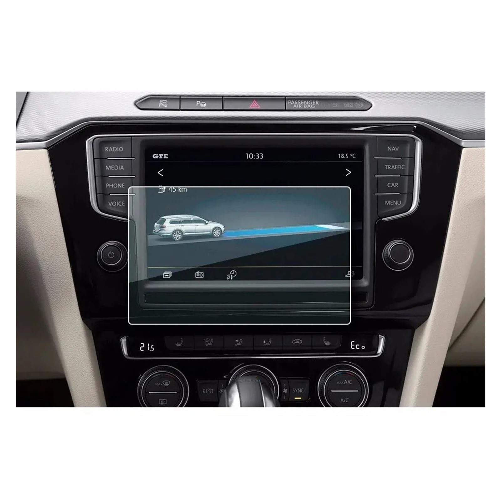 Gehärtes Glas Displayschutz Für VW Für Passat Für B8 2017 2018 8 Zoll Auto GPS Navigation Schutz Film LCD Center Bildschirm Gehärtetes Glas Schutz Film Gehärtetes Glas Schutzfolie von WIBNBRO