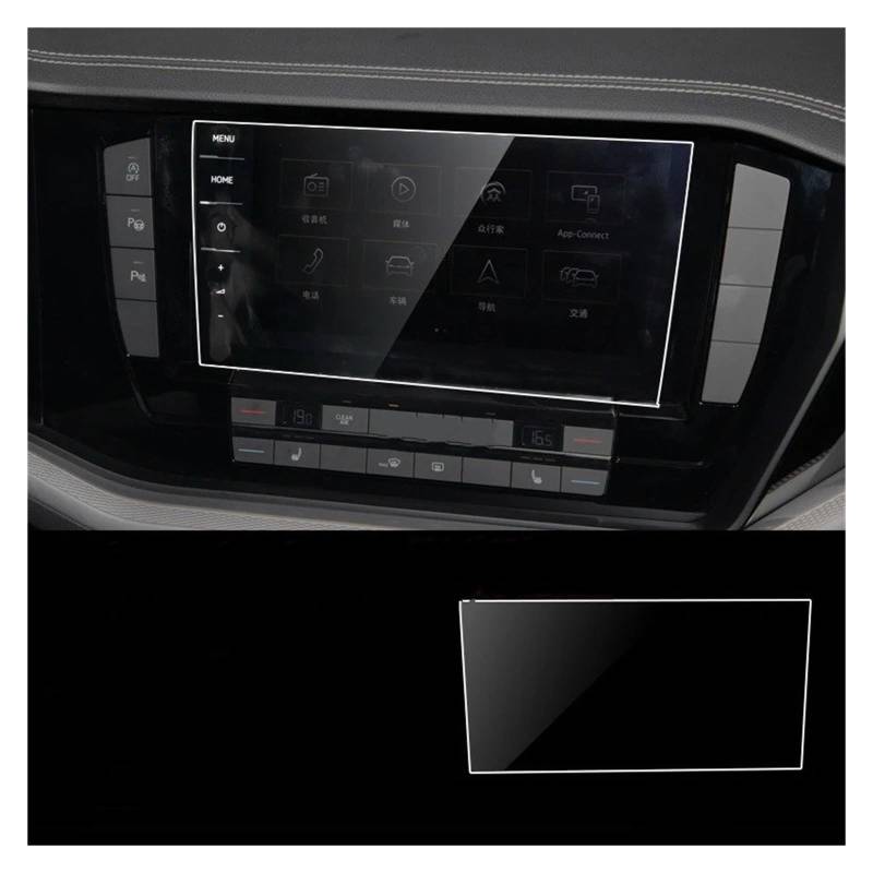 Gehärtes Glas Displayschutz Für VW Für Touareg 2019 2020 Auto GPS Navigation Film LCD Bildschirm Gehärtetes Glas Schutz Film Anti-Scratch Innen Refit Gehärtetes Glas Schutzfolie(B1pcs) von WIBNBRO