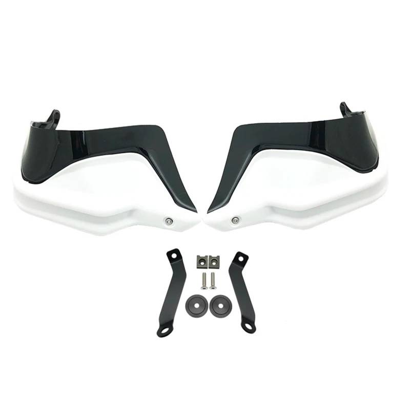 Lenker Handschutz Schild Für ADV160 Für ADV150 2022-2024 Motorrad Handprotektoren Schild Wachen Windschutzscheibe Hand Wind Schutz Motorrad Handprotektoren(White Black Set) von WIBNBRO