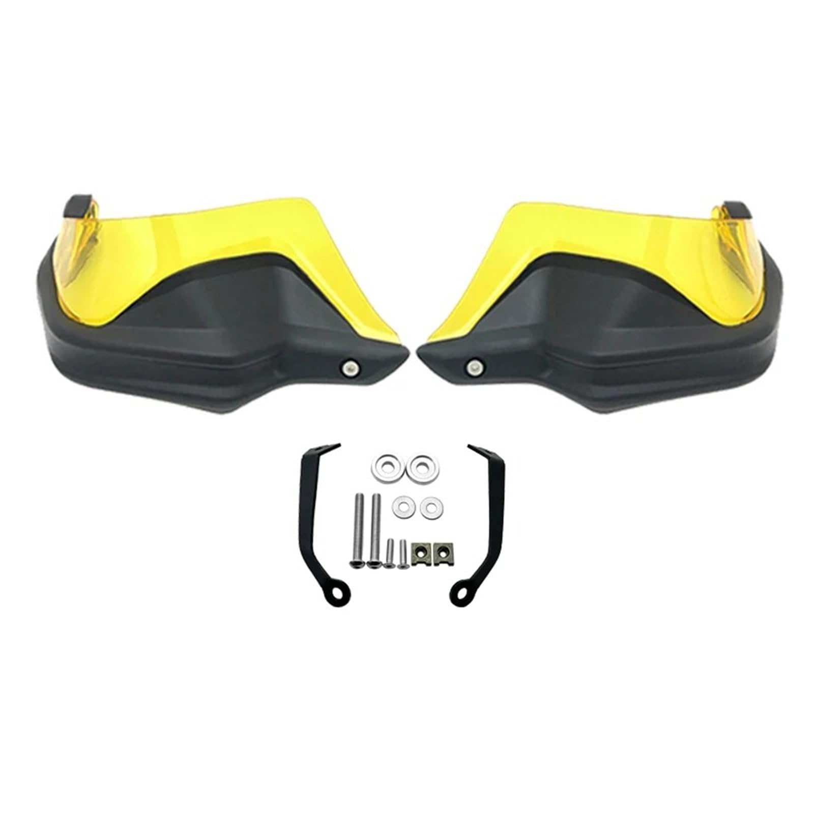 Lenker Handschutz Schild Für CFMOTO Für 650MT Für 400MT Motorrad Handprotektoren Schild Wachen Windschutzscheibe Hand Wind Schutz Motorrad Handprotektoren(Black Yellow Set) von WIBNBRO