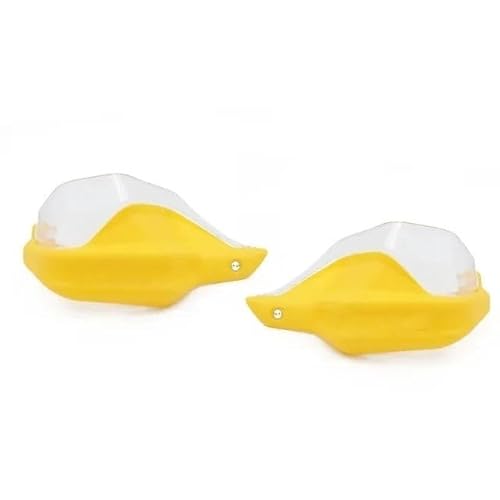 Lenker Handschutz Schild Für CFMOTO Für 800MT Motorrad Handprotektoren Zubehör Lenker Handprotektoren Protektoren Lenker Hand Windschutzscheibe Motorrad Handprotektoren(Yellow White) von WIBNBRO