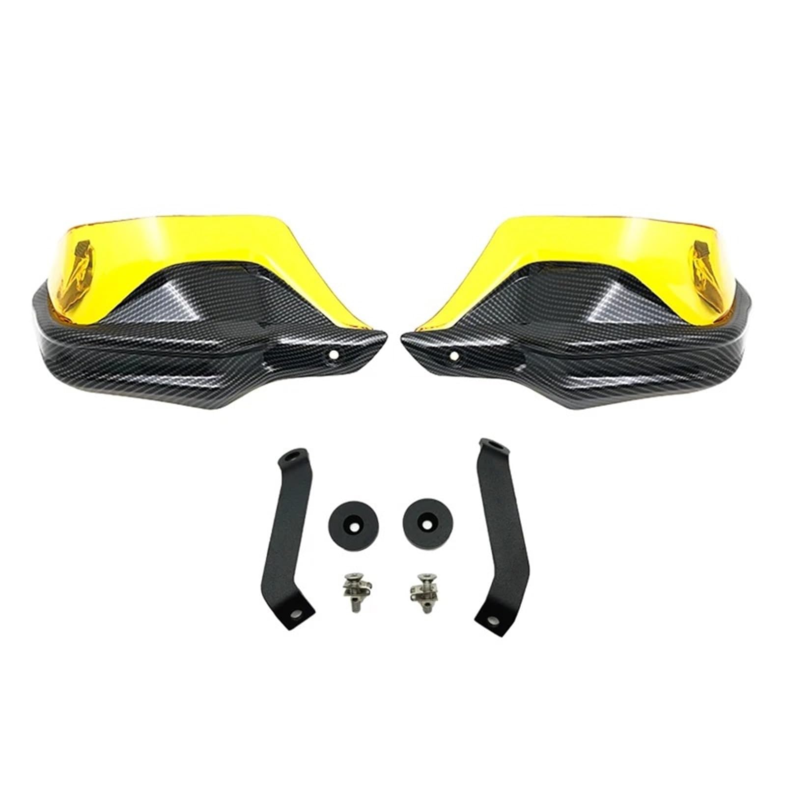 Lenker Handschutz Schild Für NC750 X 2014-2021 Für NC750 X Für DCT 2013-2020 Motorrad Carbon Handprotektoren Schildschutz Windschutzscheibe Handwindschutz Schutz Motorrad Handprotektoren(Carbon-Black von WIBNBRO