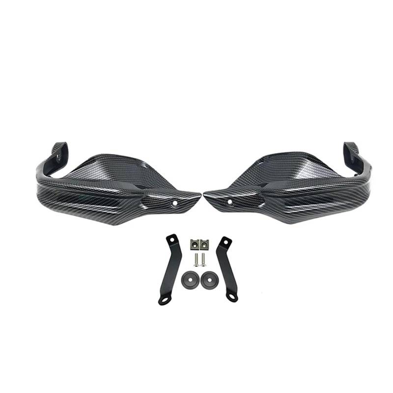 Lenker Handschutz Schild Für NC750 X 2014-2023 Für NC750 X Für DCT 2013-2020 Motorrad Handschutz Hand Schutz Wind Schild Hand Guards Abdeckung Motorrad Handprotektoren(Carbon Handguard) von WIBNBRO