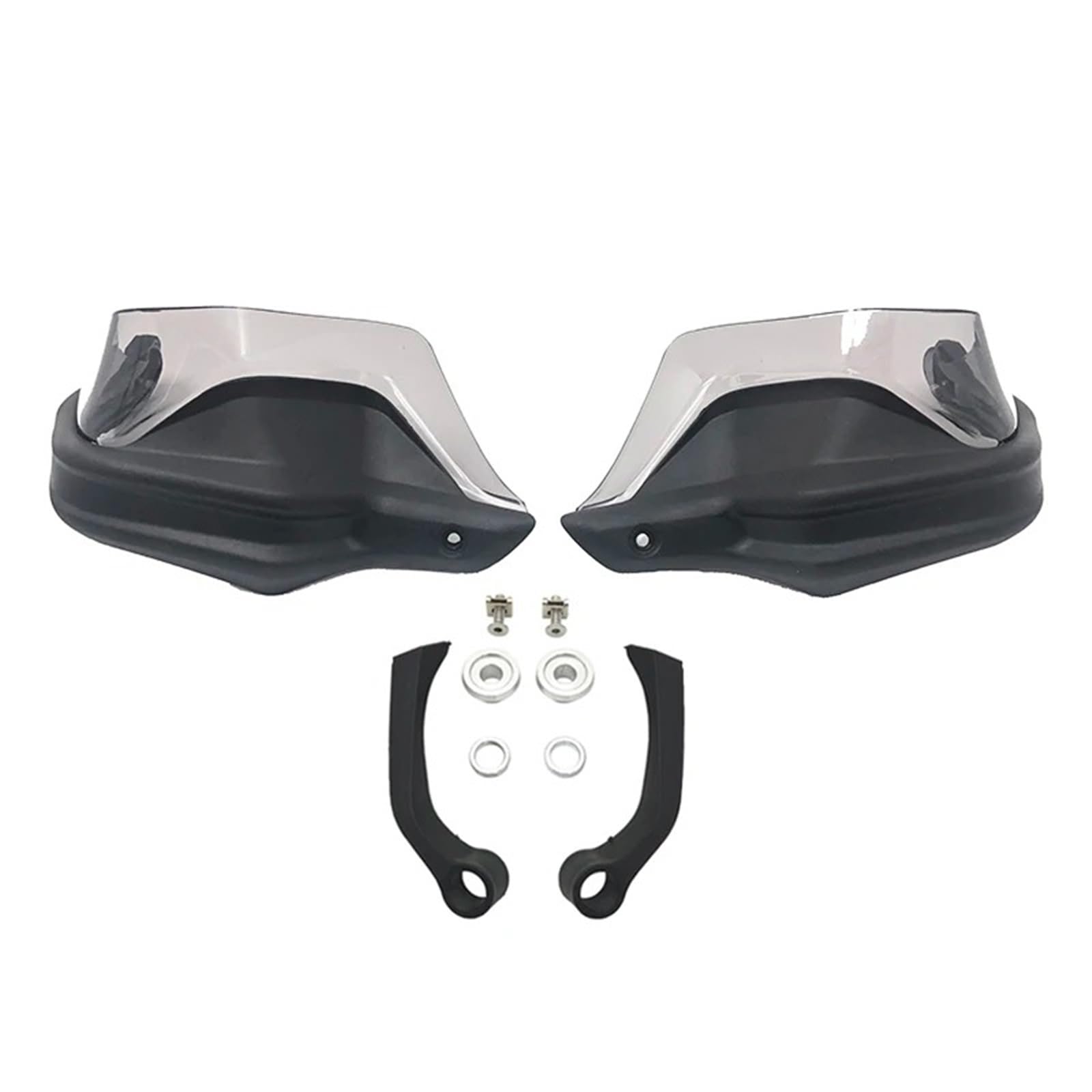 Lenker Handschutz Schild Für R1200GS LC 2013-2019 Für R1250GS 2019-2023 Motorrad Handschutz Schild Hand Schutzfolie Windschutzscheibe Motorrad Handprotektoren(Black Grey Set) von WIBNBRO